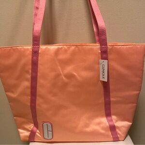 NWT Clinique Peach Tote Bag